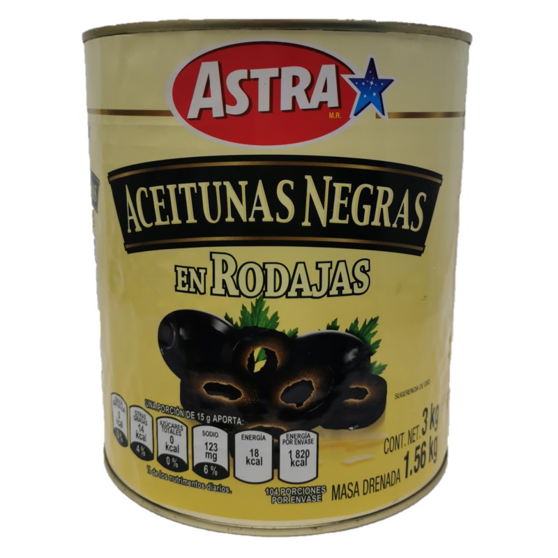 Aceituna Negra Astra 3 Kg