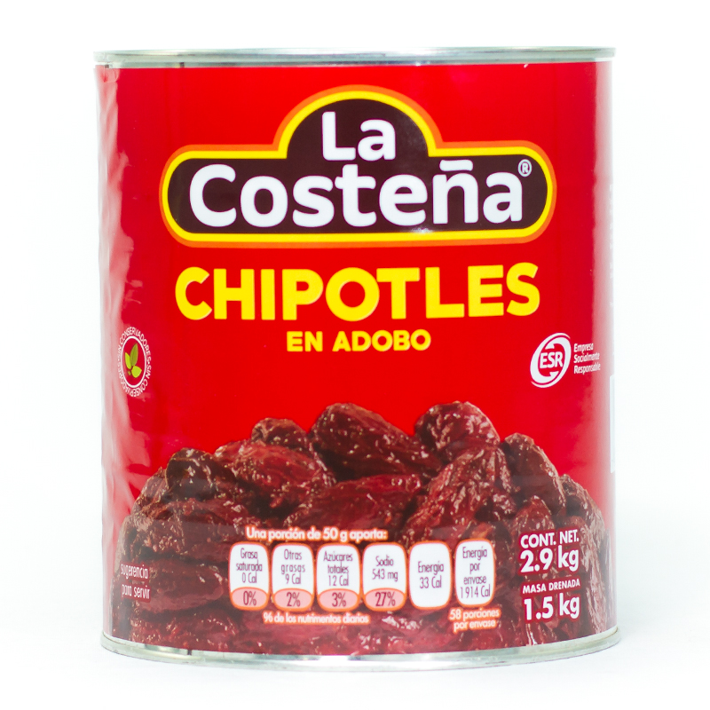 Chiles Chipotles La Costeña 2.9 Kg