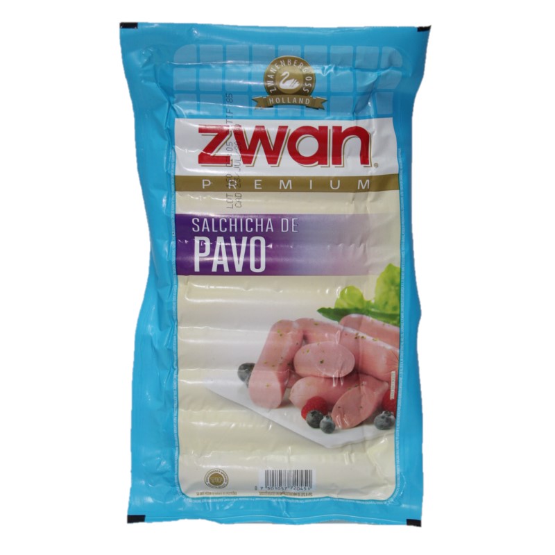 Salchicha de Pavo Zwan 2.1 Kg