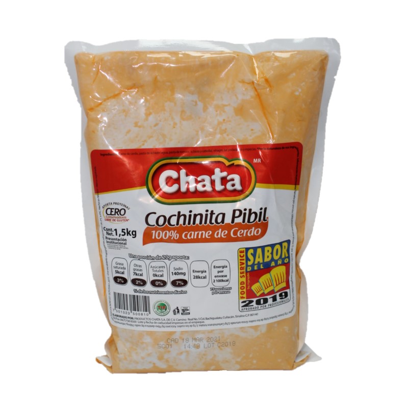 Cochinita Pibil Chata 1.5 Kg