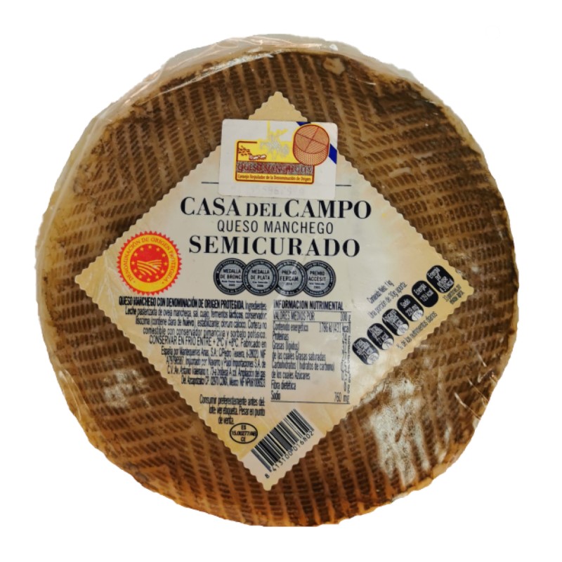 Queso Manchego Semicurado Casa del Campo La Texana