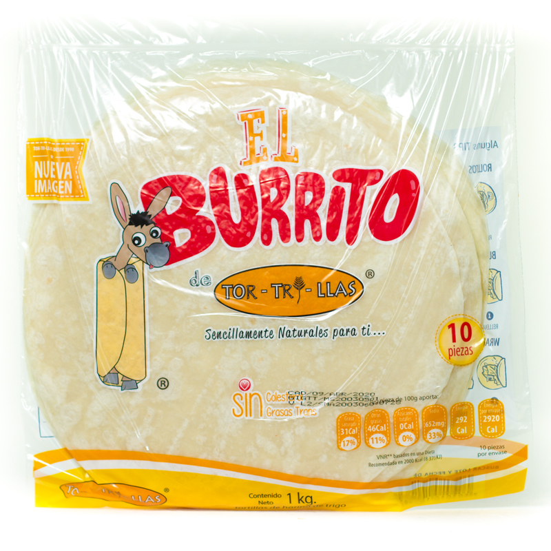 Tortilla Burrera El Burrito 1 Kg