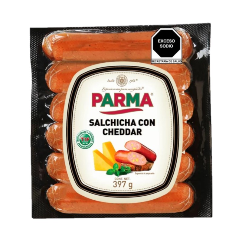 Salchicha Cheddar Parma 397 G