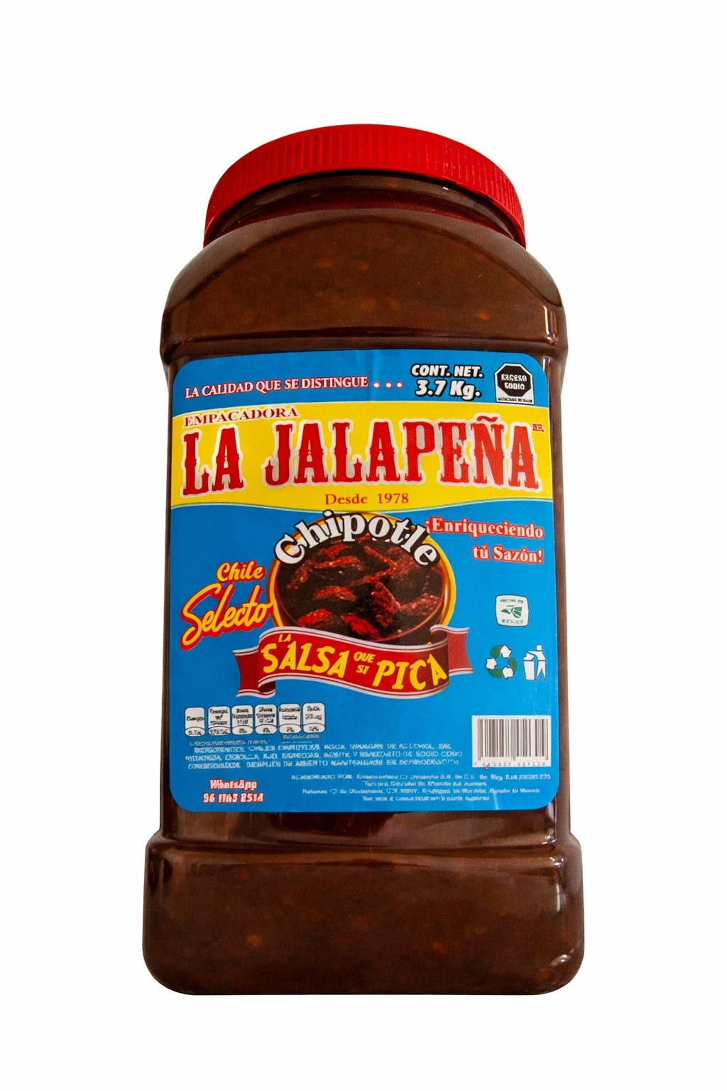 Salsa De Chipotle La Jalapeña  3.7 Kg
